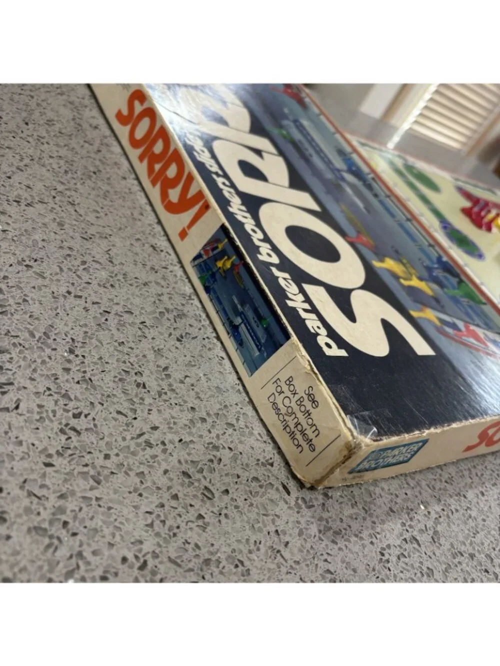 Vintage Sorry Board Game 1972 Parker Brothers Complete Good Condition